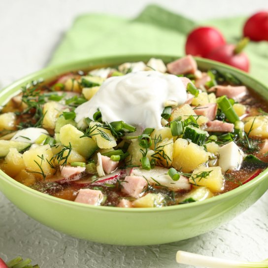 Окрошка з картоплею