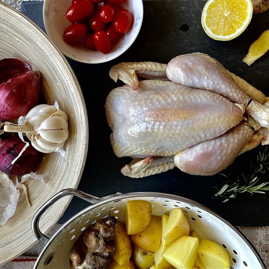 Курча з лимоном та розмарином