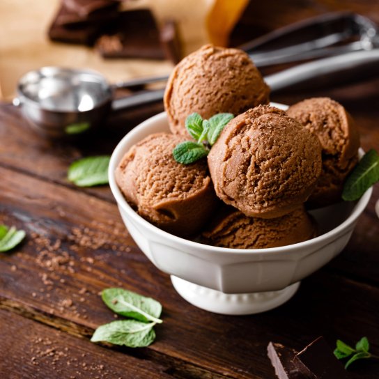 Корисне шоколадне морозиво