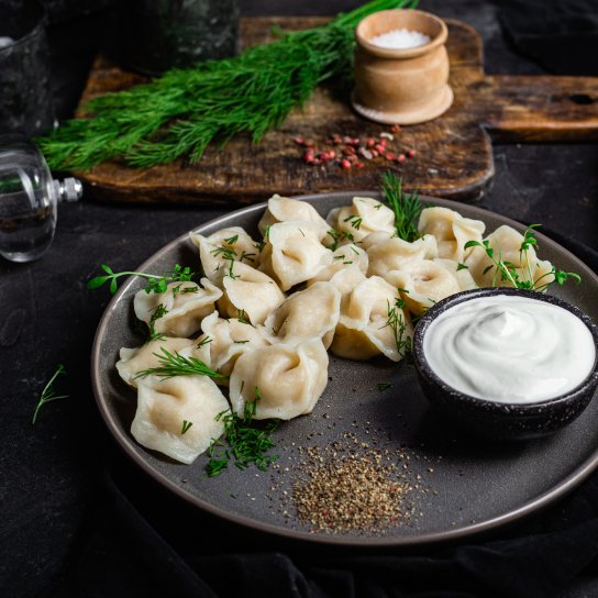 Пельмені з грибами