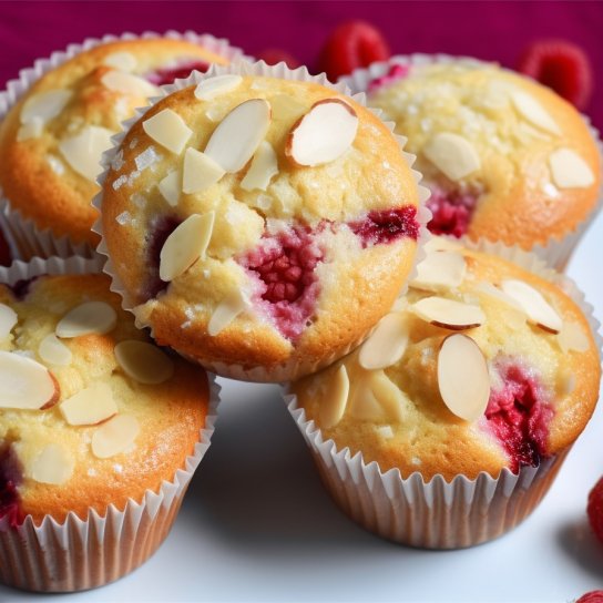 Кекси з малиною