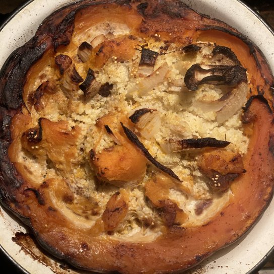 Гарбуз з пшоном та молоком