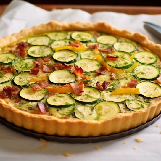 Тарт з цукіні та анчоусами