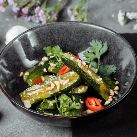 Огірки по-корейськи у пакеті