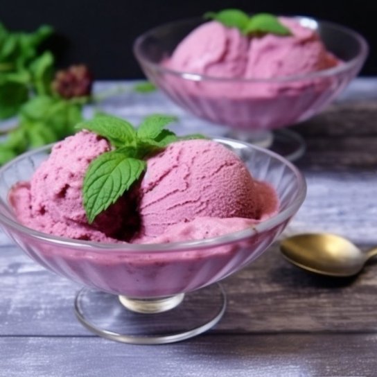 Морозиво з жимолістю та сиром