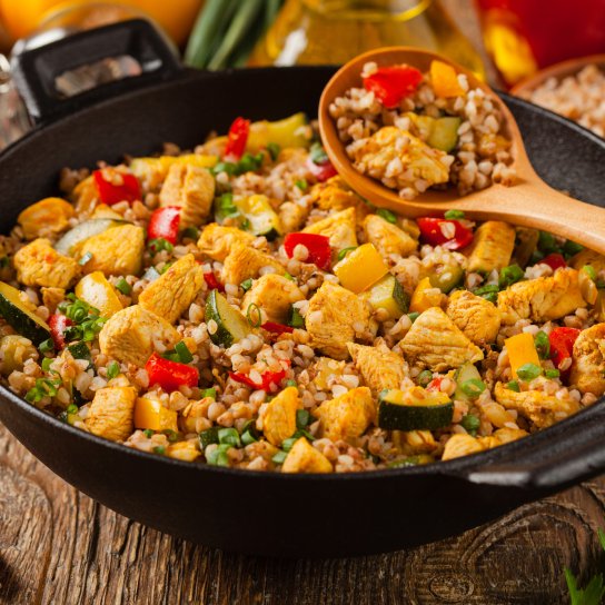 Королівська гречка з куркою