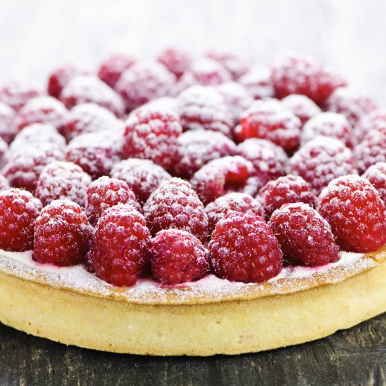 пирог с малиной