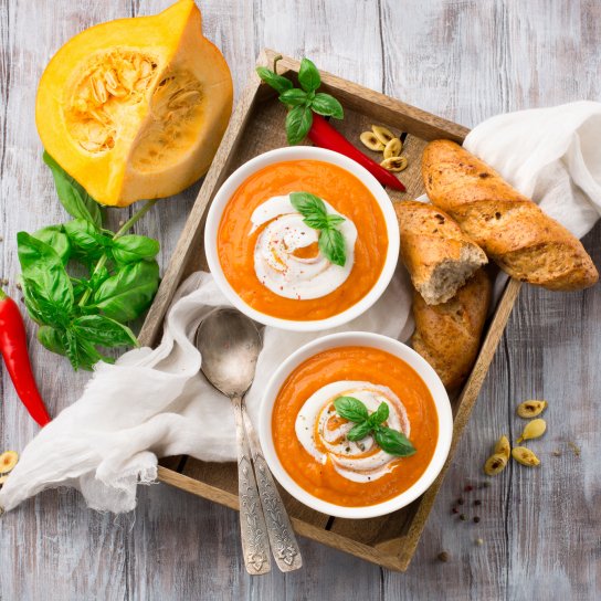 Гарбузовий суп з вершками