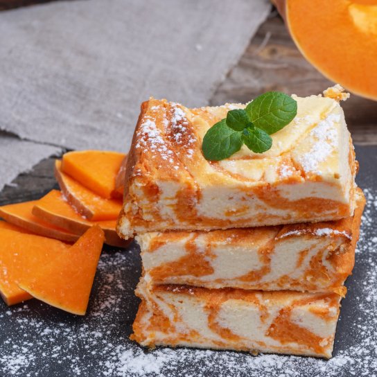 Гарбузово-сирна запіканка