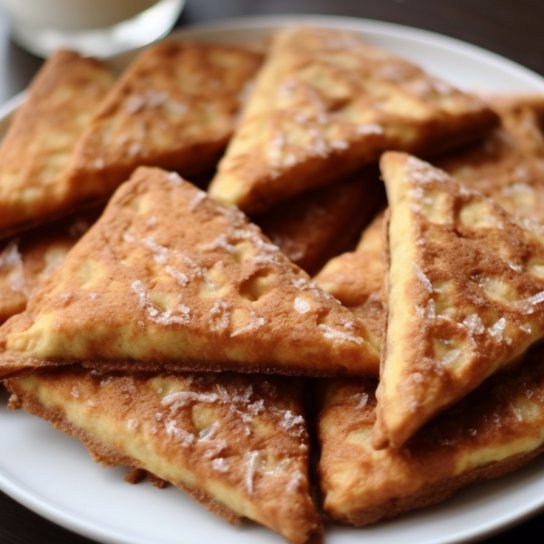 Вафельні трикутнички з фаршем