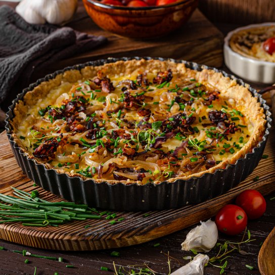 Цибулевий пиріг з сиром