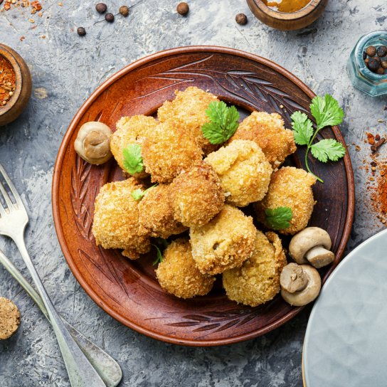 Гриби в паніровці зі спеціями