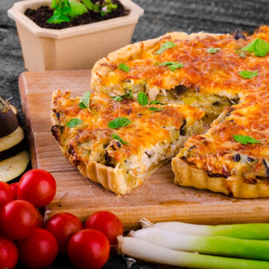 Пиріг з баклажанами