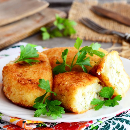 Зрази з рисом і сардинами