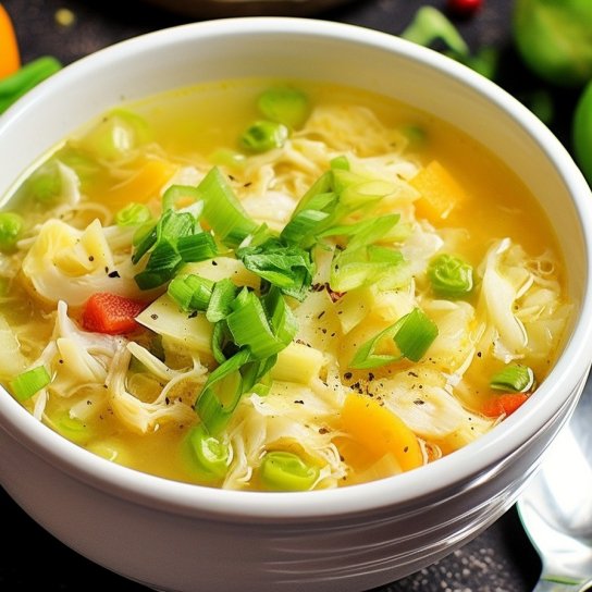 Суп з пекінською капустою та куркою