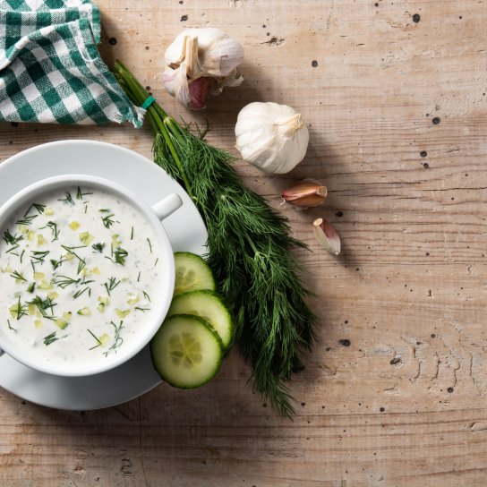 Літній розсольник з йогуртом