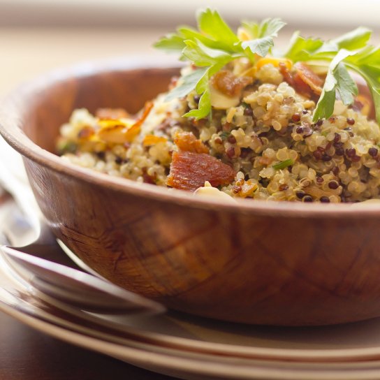 Кіноа з м’ясним фаршем по-корейськи