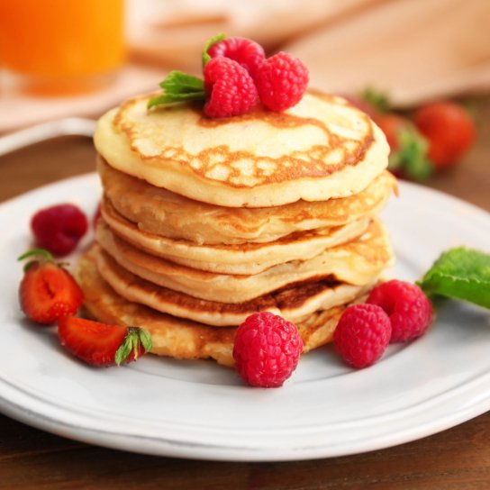 Пишні панкейки на кефірі