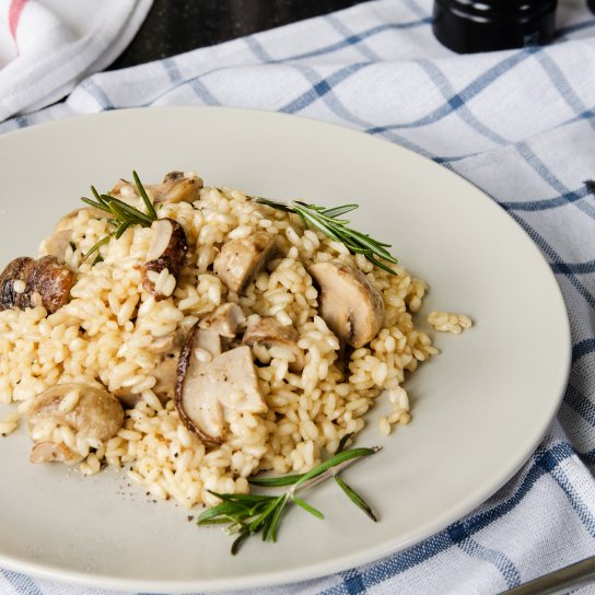 Рис з грибами