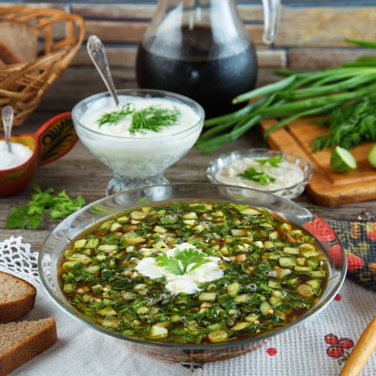 Окрошка з рибою