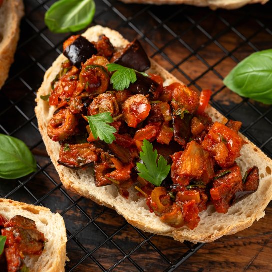 Італійська капоната з баклажанів