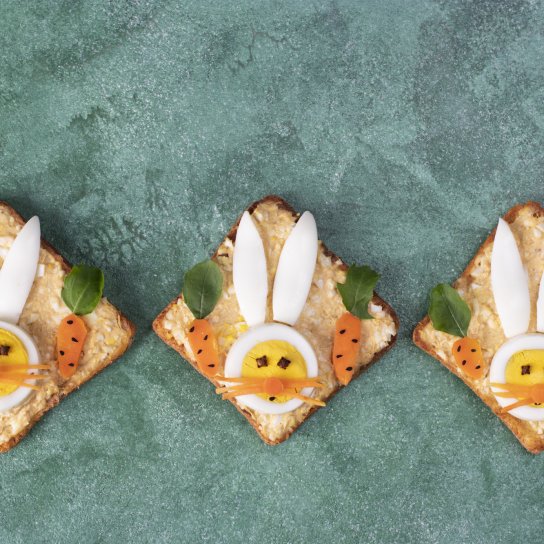 Канапки «Великодні зайчики»