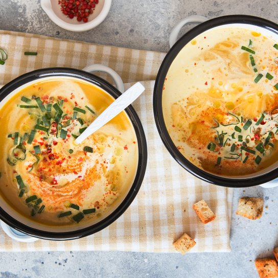 Крем-суп з моркви і цибулі