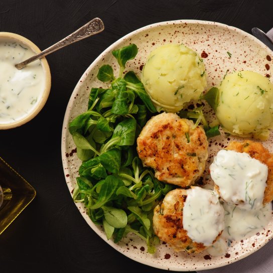 Курячі котлети із сиром і зеленню