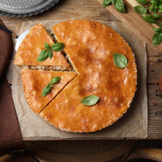 Заливний пиріг з сардинами