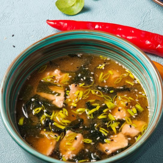 Місо-рамен з лососем