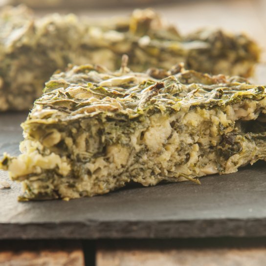 Пирог с картофелем и зеленью