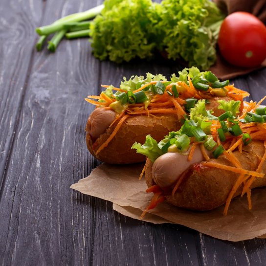 Хот-дог з корейською морквою