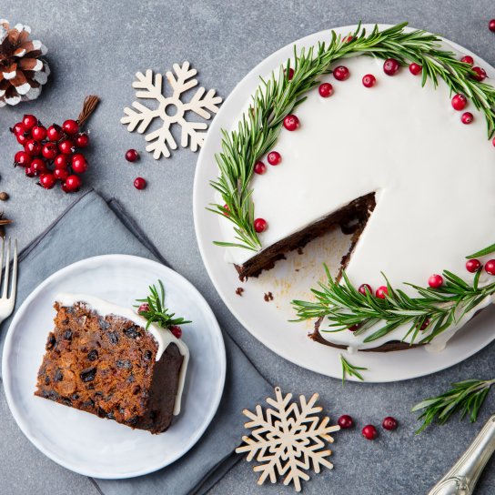 Веганський різдвяний торт
