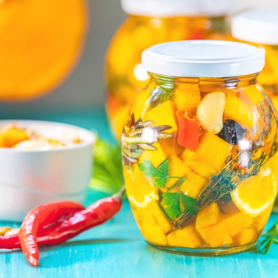 Маринованная тыква в банках