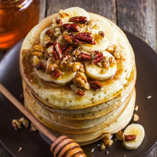 Оладки з вівсянки і банана