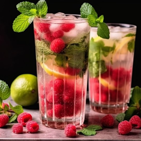 Малиновый мохито