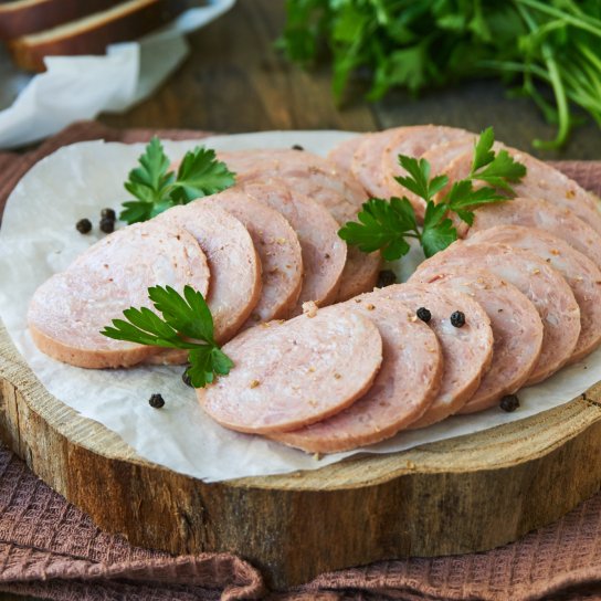 Куряча ковбаса без желатину
