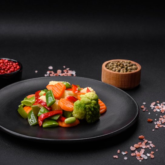 Овочі на тарілці