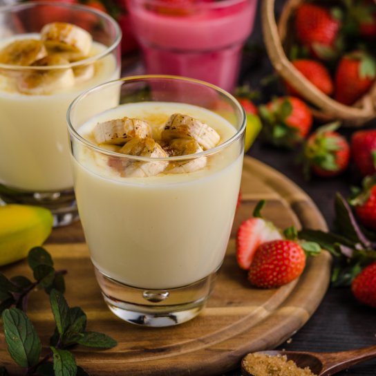 Банановий мус з мигдалем