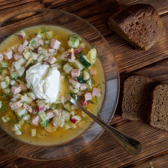 Окрошка на світлому пиві