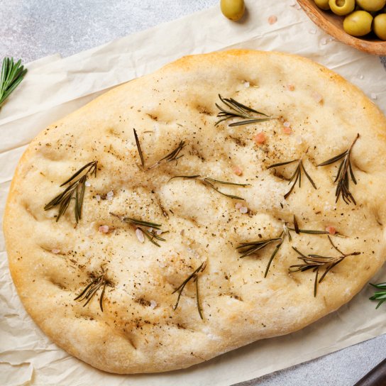 Італійський хліб фокача без дріжджів