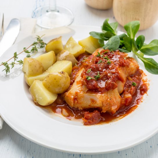 Треска в соусе