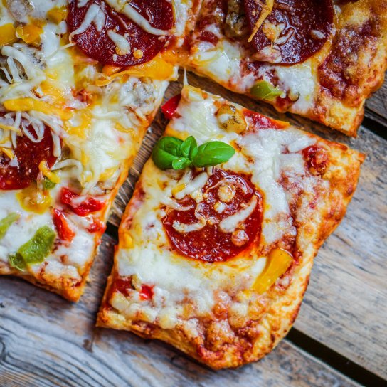 Піца на тостовому хлібі