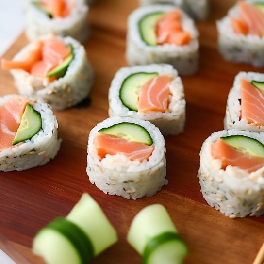 Суші з хліба з лососем