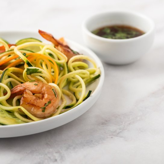 спагеті з креветками