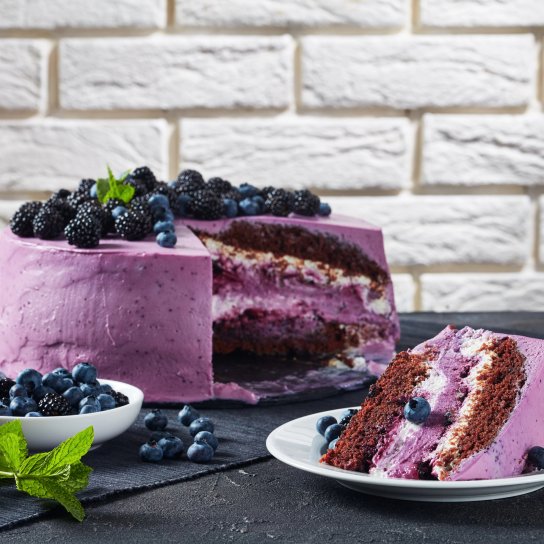 Торт з чорницею