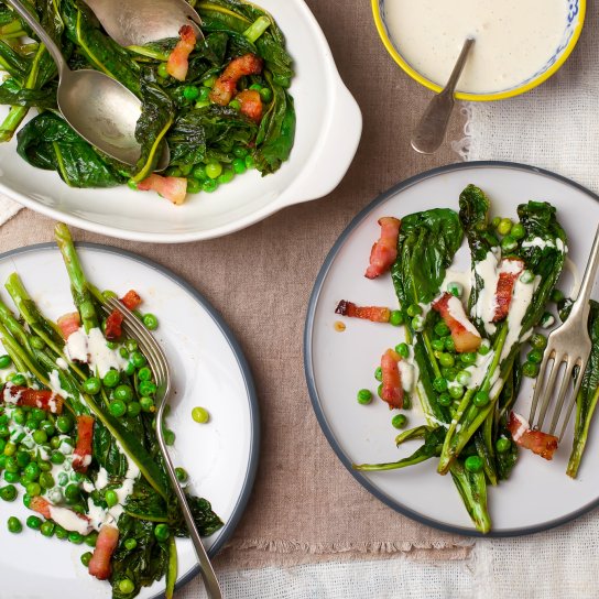 Горошек с грудинкой