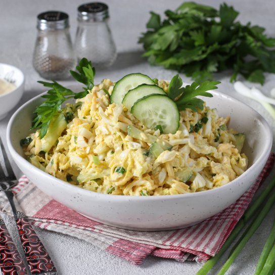 Салат "Одеса" з огірком і сиром