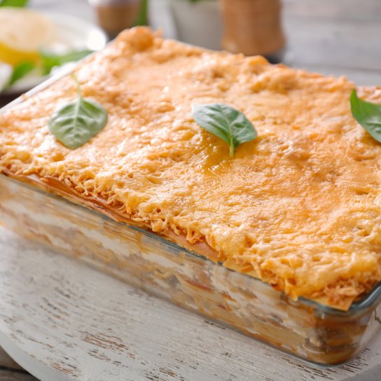 Макаронник с ветчиной