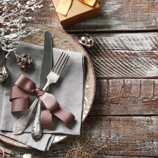 новогодний декор, посуда